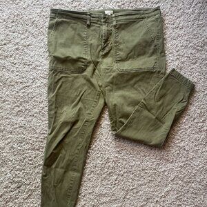 J. Crew Olive Skinny Pants